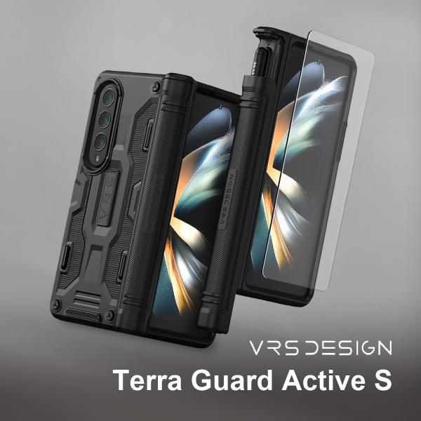 Galaxy Z Fold4 5G ケース カバー フィルム付き 耐衝撃 Sペン 収納 付 ヒンジ保...