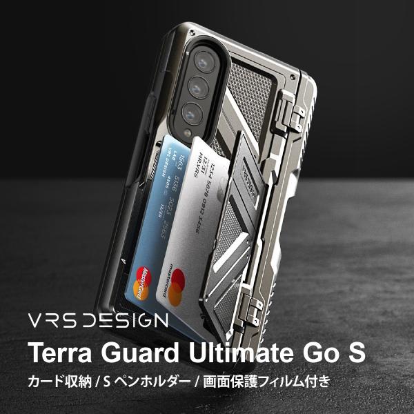 Galaxy Z Fold4 5G ケース フィルム付き スタンド Sペン カード 収納 ヒンジ 保...