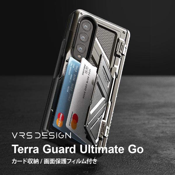 Galaxy Z Fold4 5G ケース フィルム付き スタンド Sペン カード 収納 ヒンジ 保...