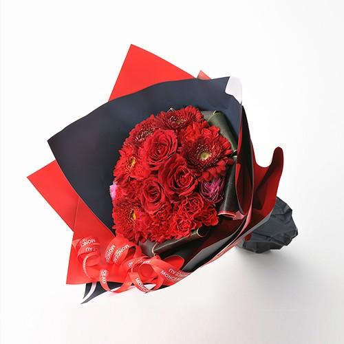 モンソーブーケ シャルム （レッド） お花 フラワーギフト プレゼント おしゃれ 御歳暮 お歳暮 夏...
