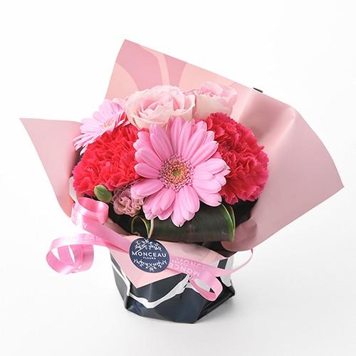 モンソーアレンジ ミニョン（ピンク） お花 フラワーギフト プレゼント おしゃれ 冬ギフト