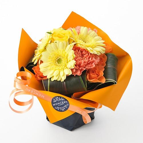 モンソーアレンジ ミニョン オレンジ お返し ギフト 2025 プレゼント 花 お返し 冬ギフト