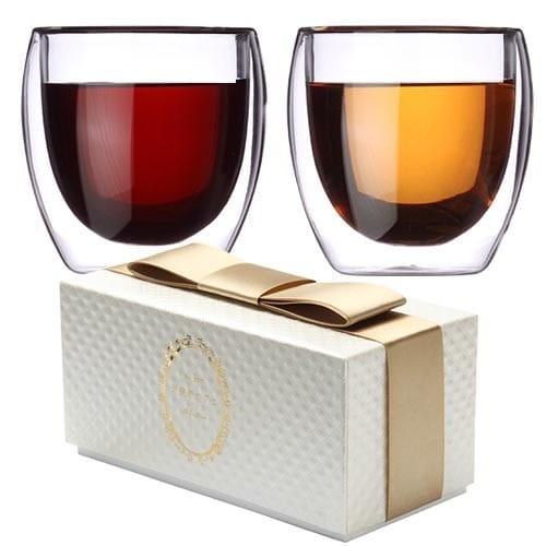 天現寺カフェ ティーセレクション + bodum PANVINA ペアグラスセット 結婚祝い 出産祝...