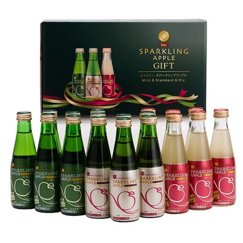 ジュース お返し ギフト 詰め合わせ シャイニーアップルジュース スパークリング セット 200ml...