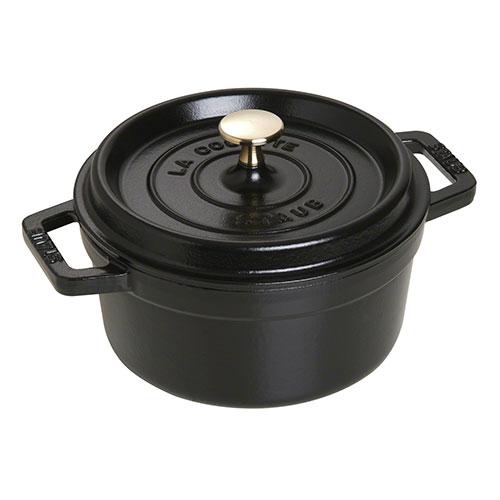 STAUB ストウブ ピコ ココット ラウンド 20cm ブラック お返し ホーロー 両手鍋 カラー...