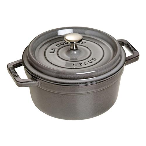 STAUB ストウブ ピコ ココット ラウンド 20cm グレー ホーロー 両手鍋 カラー 調理器具...