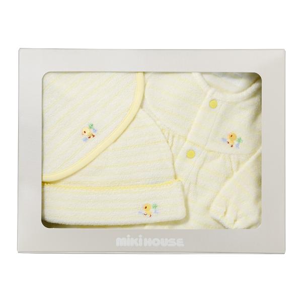 MIKI HOUSE（ミキハウス） 無撚糸ツーウェイオールセット（コーン） ギフト 出産祝い
