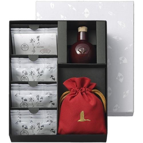 下鴨茶寮 料亭の粉しょうゆギフトボックス 16袋 赤巾着 通常ご注文 代引不可 お返し ギフト プレ...