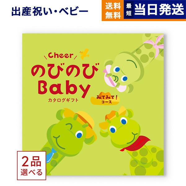 出産祝い カタログギフト 送料無料 [2品選べる] のびのびBaby みてみて! お祝い 出産 男の...