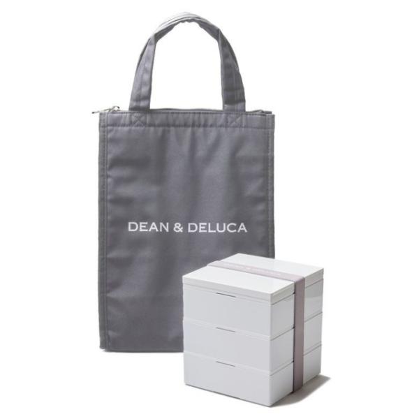 DEAN &amp; DELUCA(ディーン&amp;デルーカ) 三段重小&amp;クーラーバッググレーMセット