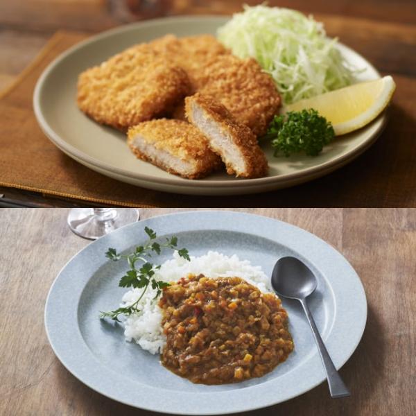 RFFF(ルフフフ) キーマカレー&amp;ヒレカツセット ミニひれカツ 7種野菜とひき肉のキーマカレー ひ...