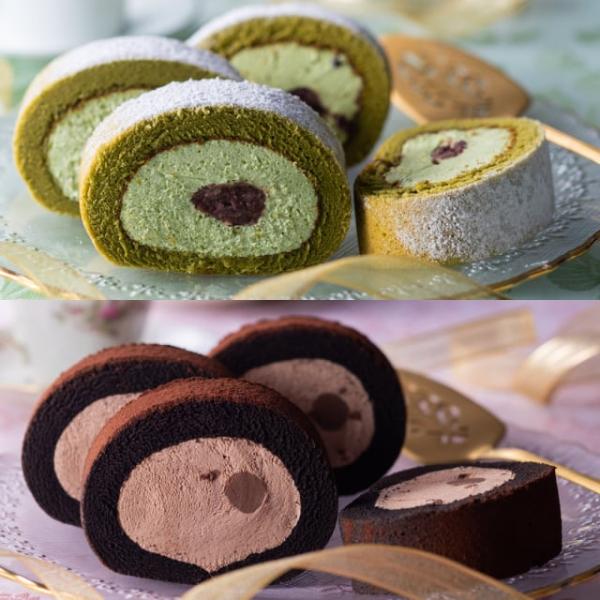 ローストビーフの店鎌倉山 鎌倉山ロールケーキショートセット(抹茶・生チョコ)(RCS-40) チーズ...