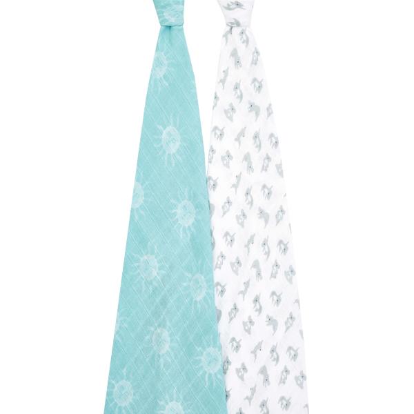 aden+anais（エイデンアンドアネイ） クラシック スワドル（2枚組セット） ナウ + ゼン ...