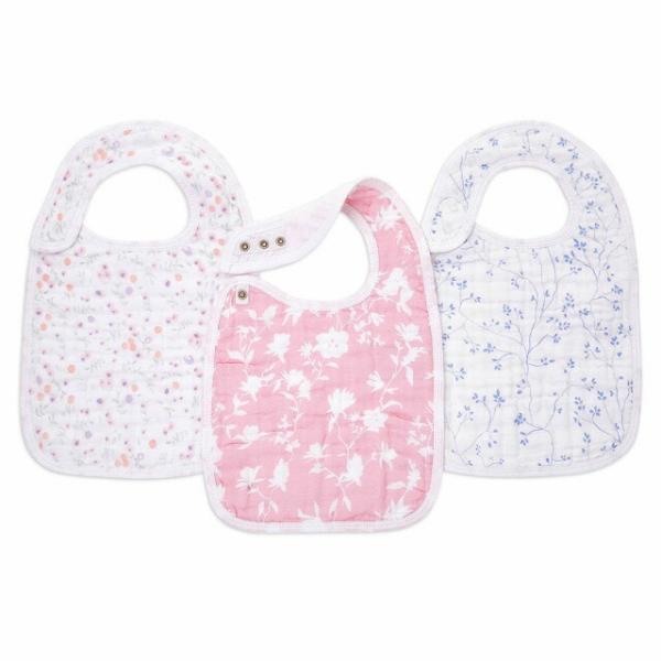 aden+anais（エイデンアンドアネイ） スナップビブ（3枚組セット） モンフルール [ASNC...