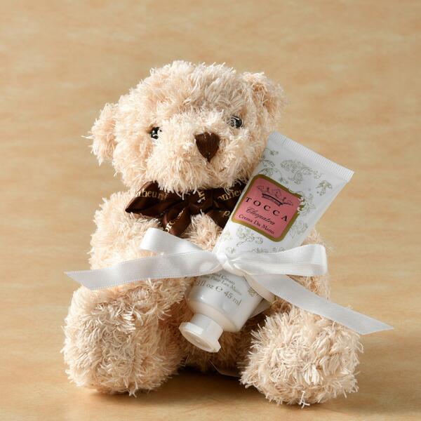 TOCCA （トッカ） ハンドクリーム+クマの抱きつきアニマル 出産祝い 結婚祝い 誕生日 お祝い ...