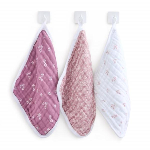 aden+anais(エイデンアンドアネイ) オーガニック ウォッシュクロス(3枚組セット) ヘリテ...