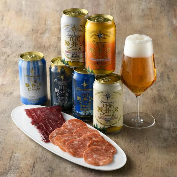 軽井沢ブルワリー THE軽井沢プレミアムビール セット (G-KP)＋おつまみセット 鎌倉ハム富岡商...