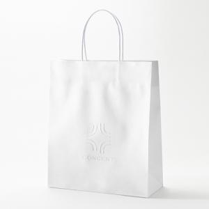 CONCENT（コンセント） ロゴ入り紙袋 （白／無地） ギフト