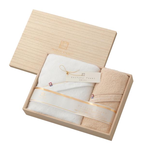 今治タオル お返し ギフト セット Shifuku Towel 至福 タオル 木箱 バスタオル フェ...