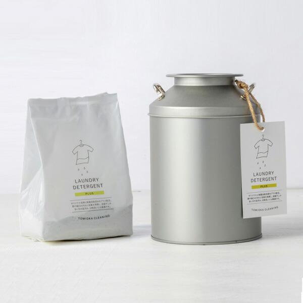 とみおかクリーニング 洗濯洗剤ミルク缶入り＆詰め替えセット (プラス) お返し ギフト ギフトセット...