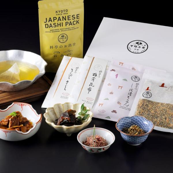 下鴨茶寮 下鴨茶寮の逸品詰め合わせ 料亭のお出汁、しば漬けちりめん、料亭の昆布ふりかけ、きんぴらまぐ...