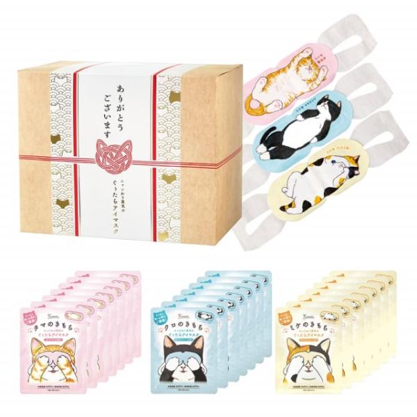 キモチ ネコのきもち ホットアイマス にゃんづくしギフト 21枚入り (タマのきもち、クロのきもち、...