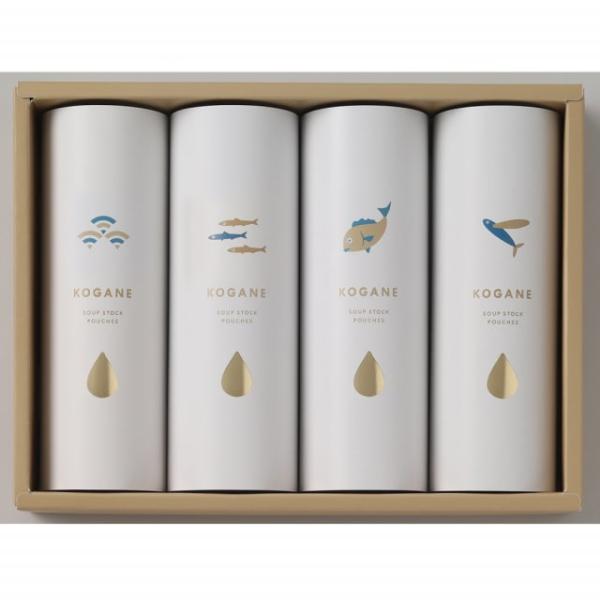 ちきり だしギフト KOGANE-C25 「たい、かつお、あご、いりこ」4種類のだしパック / 和風...