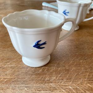 作家 陶芸家 ワイングラス ゴブレット 脚つき杯 高台 カップ 白 紺　セット studio m'（スタジオエム） ワイングラス ルル ゴブレット カップ