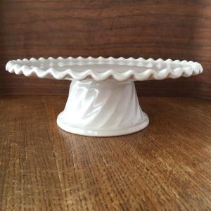ケーキスタンド デザートスタンド モッサー ミルクグラス 直径30cm
