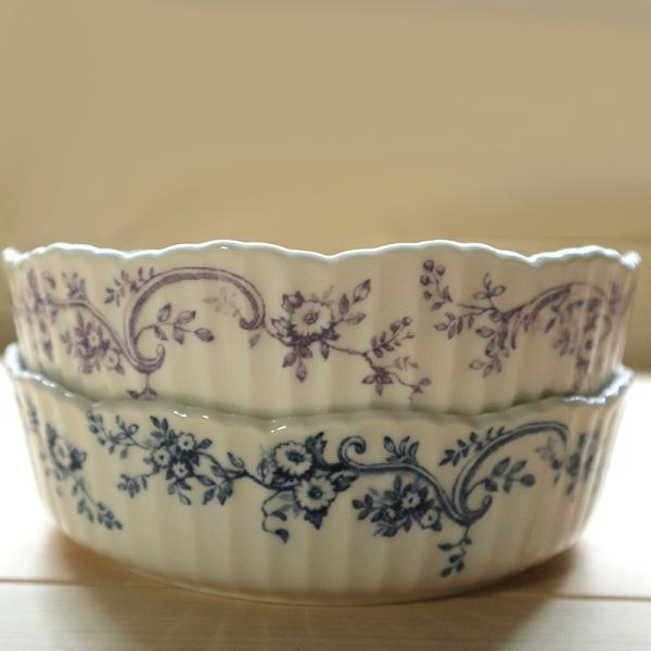 スタジオエム タルト皿 オードリー タルト ラベンダー/インディゴ 花びら オーブンウェア スタジオ...