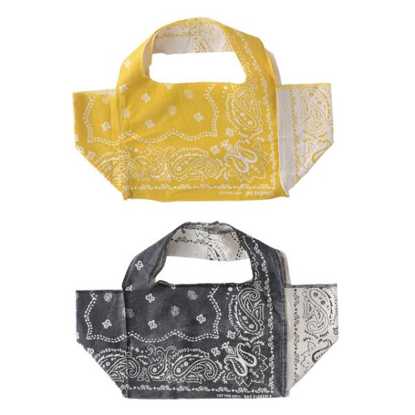 コンビニバッグ エコバッグ ランチバッグ コットン 綿 アンドパッカブル バンダナ アウトドア メン...