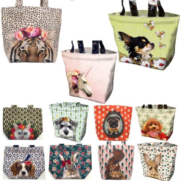 トートバッグ ミニ リュシーダンセット  ねこ エコバッグ ランチトート キャンバス 日本製 カバン...