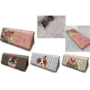 レッセルーシーフェール カラフルプリントのクッション Lサイズ ねこ