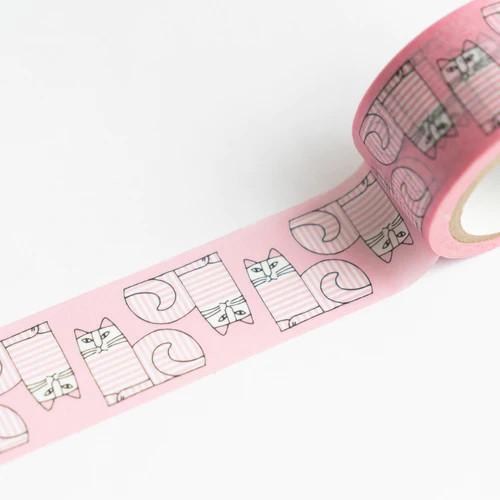 リサラーソン マスキングテープ ムーンキャット 25mm マステ 猫 ねこ ネコ 北欧デザイン li...