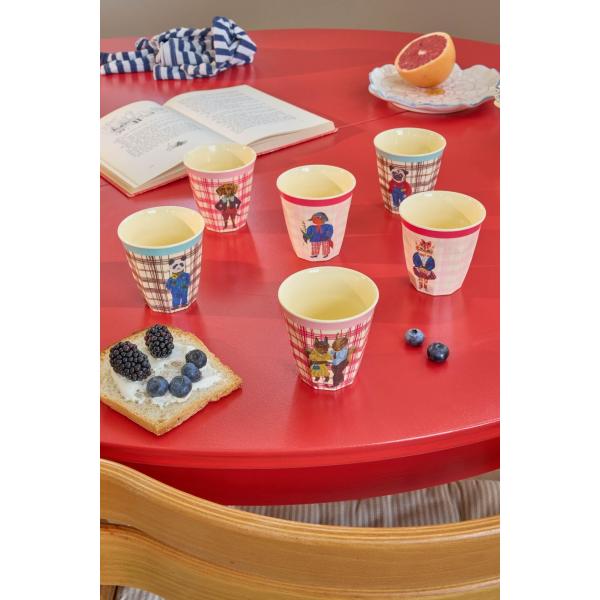 ナタリーレテ カップ 6個セット スモール メラミン パグ 犬 鳥 ねこ 猫 ネコ りす パンダ コ...