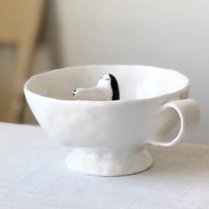 エレオノール・ボストロム カップ&ソーサー 犬 テリア コーヒーカップ