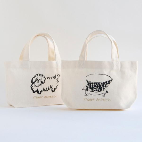 エレオノール・ボストロム トートバッグ エコバッグ 犬 コットン ランチバッグ 北欧雑貨 Eleon...