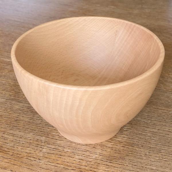 木のお椀 ライスボウル　Lサイズ 14cm MUTE メープル/ビーチ 茶碗 カフェオレボウル ナチ...