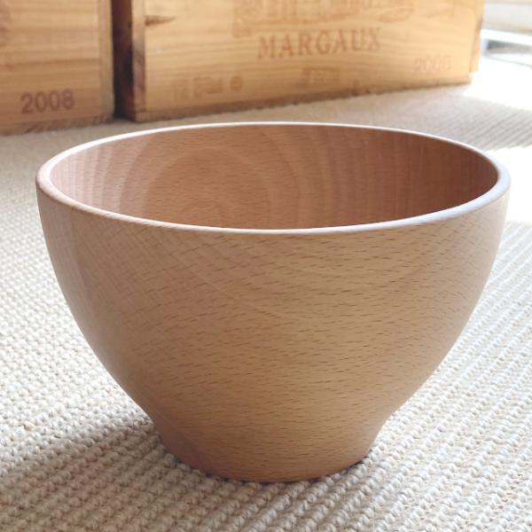 ボウル ぬくもりのある木のお椀 Sサイズ 13cm サラダボウル MUTE  ビーチ 茶碗 ブナ ラ...