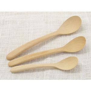 木のスプーン Ｓ ビーチ デザートスプーン 北欧インテリア 木の食器