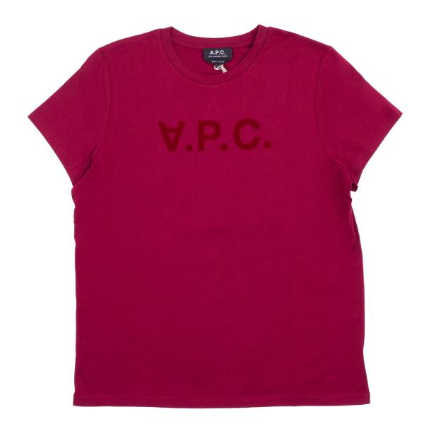 アーペーセー レディース 半袖Tシャツ クルーネック カットソー ロゴT VPC A.P.C F26...