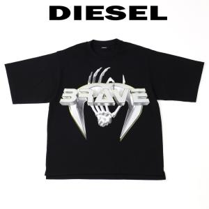 ディーゼル 半袖Tシャツ メンズ ブラック オーバーサイズ DIESEL A01996 0BDAK 9XX｜concerto