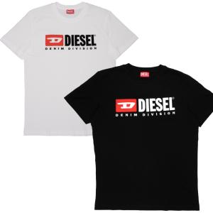 ディーゼル 半袖Tシャツ メンズ ホワイト ブラック ロゴ DIESEL A03766 0AAXJ 100/9XX