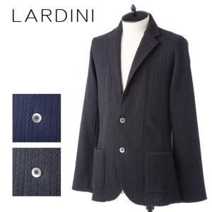 ラルディーニ 2B ヘリンボーン柄ニットジャケット LARDINI JACKET IGLJM19 IG51033｜concerto