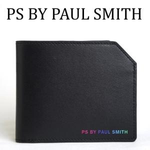 ピーエス バイ ポールスミス 二つ折り財布 PS BY PAUL SMITH M2A 5321 ERAINB ※小銭入れなし｜concerto