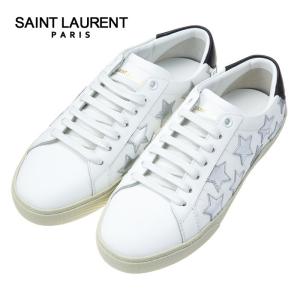 サンローラン レディース スニーカー コートクラシック SL/06 スニーカー レザー/メタリックスター SAINT LAURENT 419197 0MP10 9082