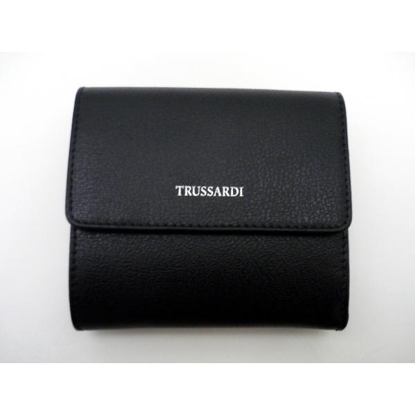 TRUSSARDI トラサルディ レディース ウォレット 三つ折り財布 76P059 4299 ブラ...