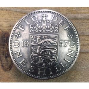 コンチョ ボタン 本物コイン使用 イギリス 1シ...の商品画像