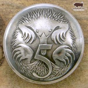 コンチョ　ボタン　本物コイン使用　オースト�