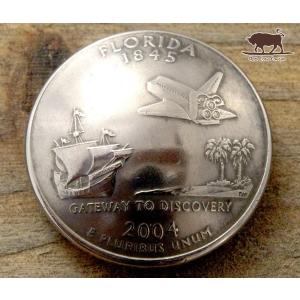 コンチョ ボタン 本物コイン使用 アメリカ 25セント 50州 テネシー